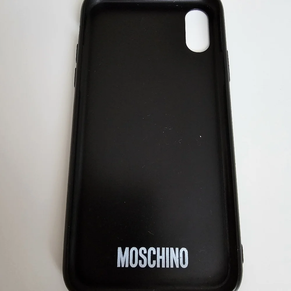 Moschino Roman Teddy Bear iPhone X/XS Case - Black Centurion Motif